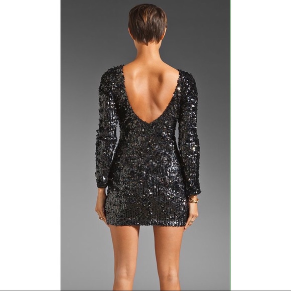Dress The Population Long Sleeve Sequin Dress - Picture 3 of 7